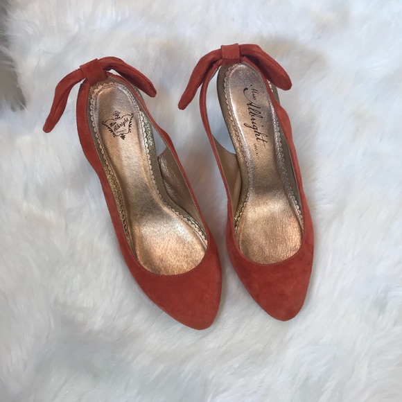 Anthropologie Miss Albright Suede Sling-Back Heels - Picture 8 of 8